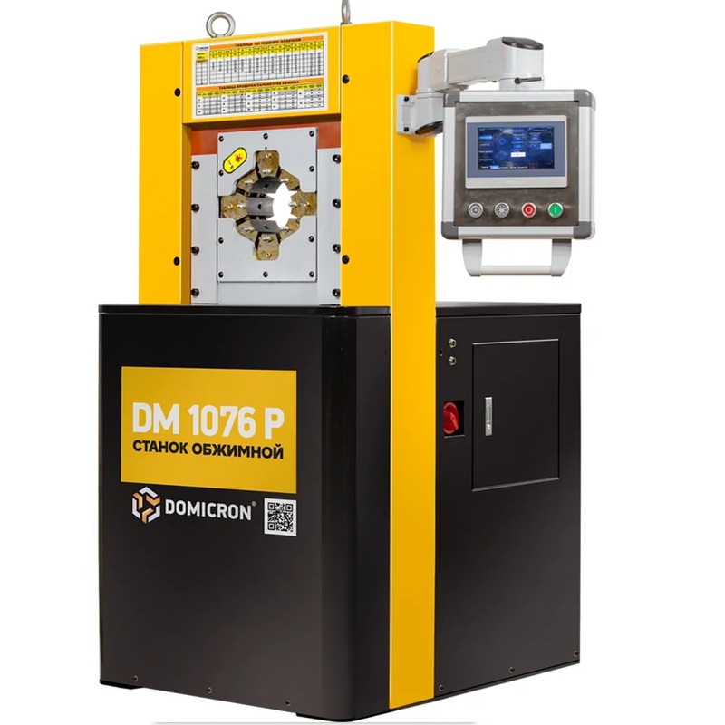 Станок обжимной для РВД DOMICRON Smart Panel DM 1076P (380V) мотор SiemensФото 9751-02.jpg